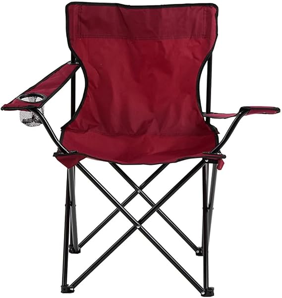 Katlanır Kamp Sandalyesi-Bordo (Kılıflı)