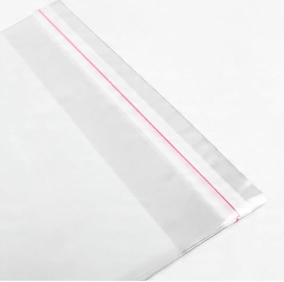Kendinden Yapışkanlı Şeffaf Jelatin Poşet 100 Adet – Yapışkan Bantlı Saydam Ambalaj Paketleme – Kargo, Evrak, Tekstil, Aksesuar Düğün Kına Hediye İçin (13 x 17-200 Adet)