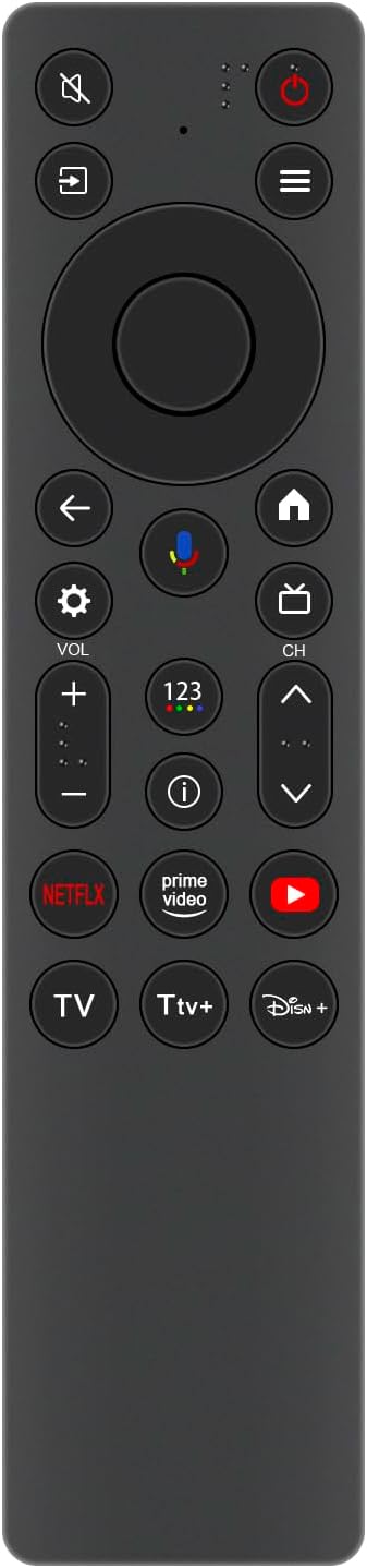 VINABTY New RC813A Remote Control Replacement fit for TCL QLED 4K Smart QD-Mini LED TV 55QM6K 65QM6K 75QM6K 85QM6K 98QM6K Remote Controller