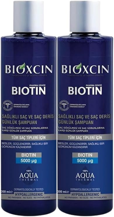 Bioxcin Biotin Şampuan 300 ml Tüm Saç Tipleri 2'li Paket, Bioxcin.904