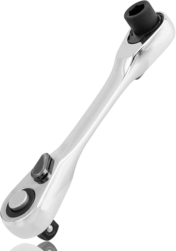 1/4" Mini Ratchet Spanner, 72 Tooth Double Headed Ratchet Wrench