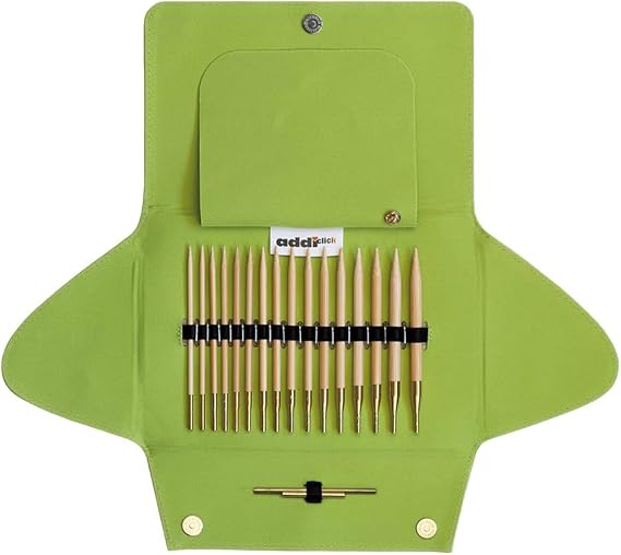 addi Click Bamboo Interchangeable Circular Knitting Needle Set