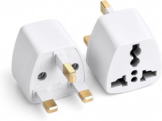Kyrotech Tip G, İngiliz Adaptör Fişi, Hindistan, İngiltere, Dubai, Hong Kong, Singapur, Kıbrıs Fişi, Hac, Umre Uyumlu, 2 ve 3 Uçlu Seyahat Fiş Çevirici Dönüştürücü
