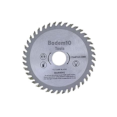 Badem10 Daire Testere Bıçağı Ahşap Kesme Testeresi 115mm 40 Diş + Matkap Aparatı