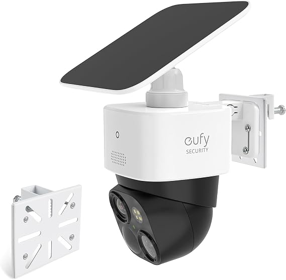eufy Güvenlik Solocam S340 Güneş Güvenlik Kamerası için Montaj Braketi Oluk Dağı (Beyaz)