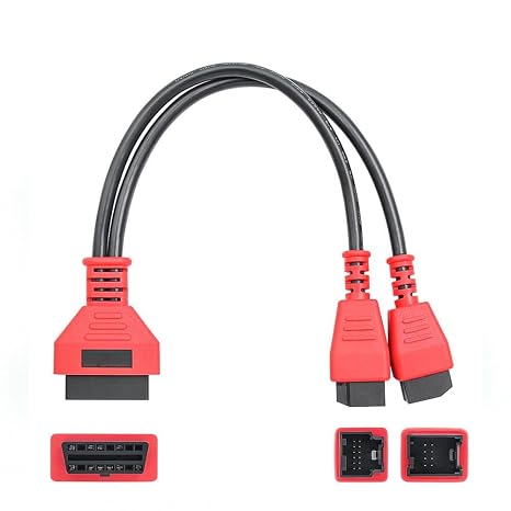 For Chrysler 12+8 Programming Cable Connector for DS808 MS905 MS906 MS906BT MS906S MS908 MS908S MK808 MX808 MX900, Universal Security Bypass 12 8 Cable OBD II Bypass Cable for FCA SGW Car