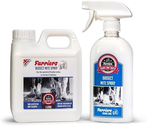 Farriers Equine Care Feather Mite Treatment for Horses (Twin Pack) 1.5 Litres