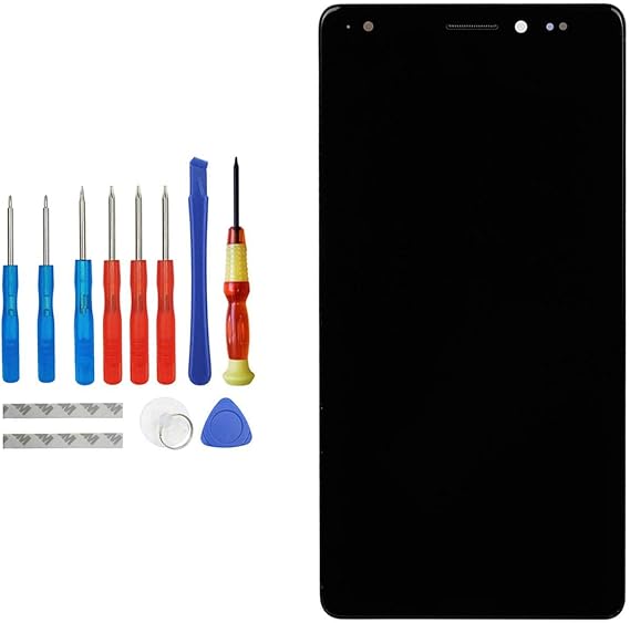 Replacement LCD Display Compatible with Huawei Mate S Black with Frame Replacement Part Repair LCD Touch Screen with Tool Kit