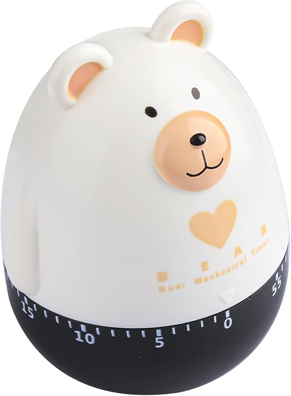 Rumyve Mechanical Kitchen Timer,Cute Cartoon Animal Alarm Cooking Timer,Manual Time Manager Countdown Timer Reminder for Cooking Baking Learning Sports