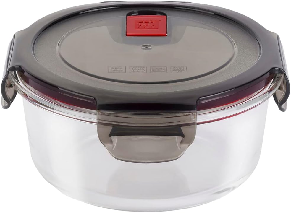 Zwilling Glass Storage Container, Round, Transparent, 600 ml
