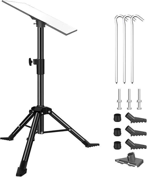 Starlink Gen 3 Tripod Stand, Portable Starlink Gen 3 Mounting Kit with Starlink Gen 3 Pipe Adapter and 60cm-95cm Telescopic Pole, Compatible with Starlink Standard V3 Dish