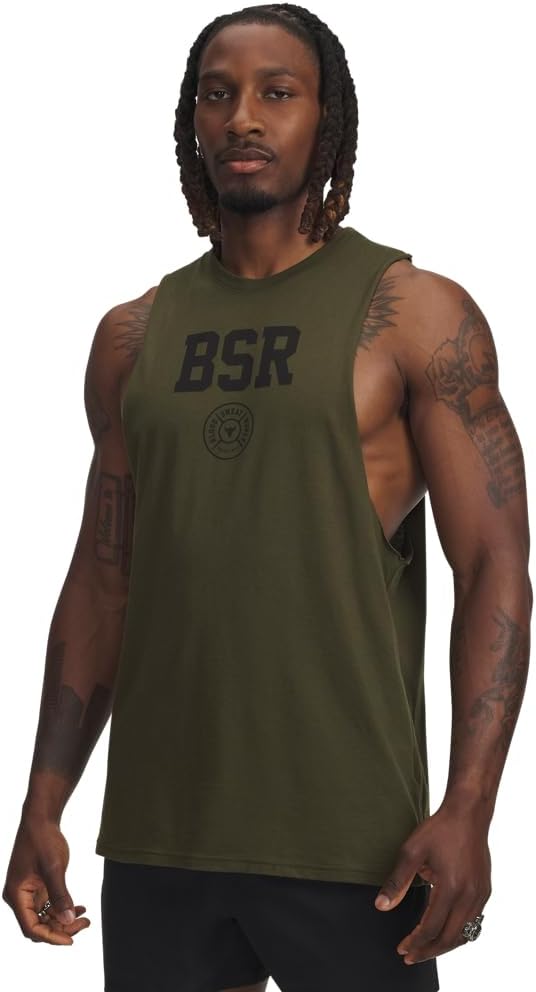 Under Armour Mens Project Rock Blood Sweat Respect Tank