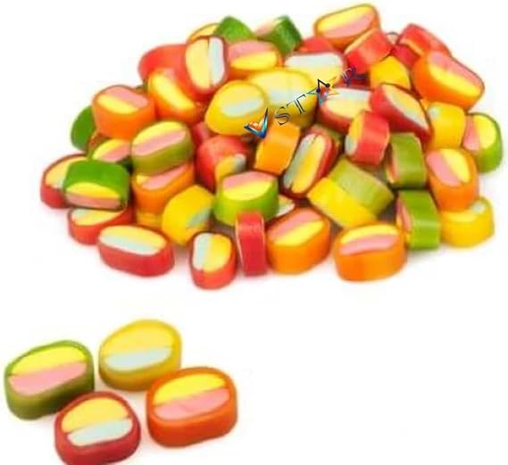 Balla Bites Sweets – Assorted Fruit Flavoured Gummy Sweets, Soft & Chewy Jelly Candy Bag for Sharing, Parties & Snacking (500g)