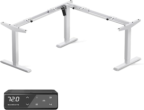 MAIDeSITe T3 Plus Corner Height Adjustable Desk Frame L Shape