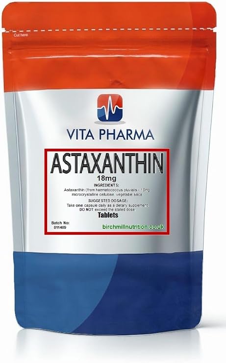 VITA PHARMA Astaxanthin 18mg 30 Tablets