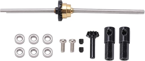 リアブリッジアクスルキット用、cnc 機械加工アルミニウム合金、陽極酸化表面、wpl C14 C24 シリーズ Rc カーの直接交換品