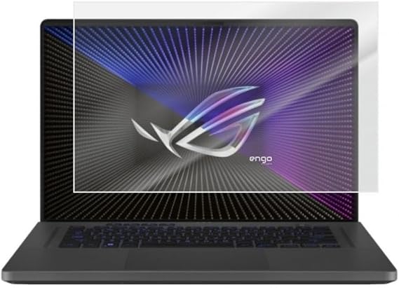 Engo Asus Rog Zephyrus G16 16 İnç İle Uyumlu Mat Ekran Koruyucu Notebook, Yansıma Ve Parlama Önleyici Parmak İzi Bırakmayan Laptop Koruma, 9h Temperli Kırılmaz Esnek Nano Cam 16:10