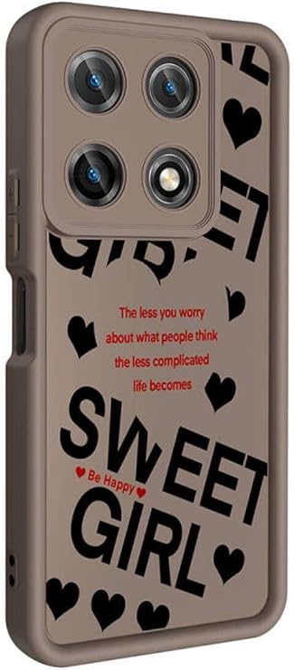 İnfinix Note 30 Pro Kılıf Kamera Korumalı Baskılı Arka Yüzey Klas Silikon Kapak Siyah