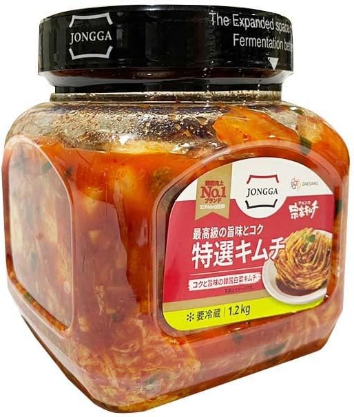 Economy Size Jongga Chonka Kimchi Napa Cabbage Kimchi 1.2kg Requires Refrigeration
