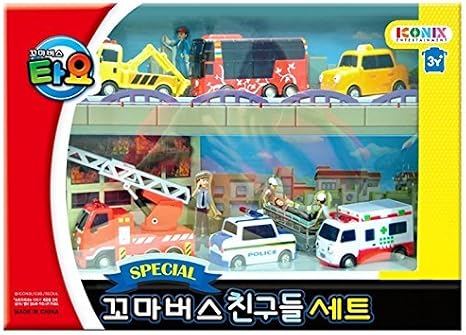 Set Tayo The Little Bus Chibikko Bastayo Special Mini 6 Piece Room + Alice + Nuri + Pato + Toto + Frank Parallel Import