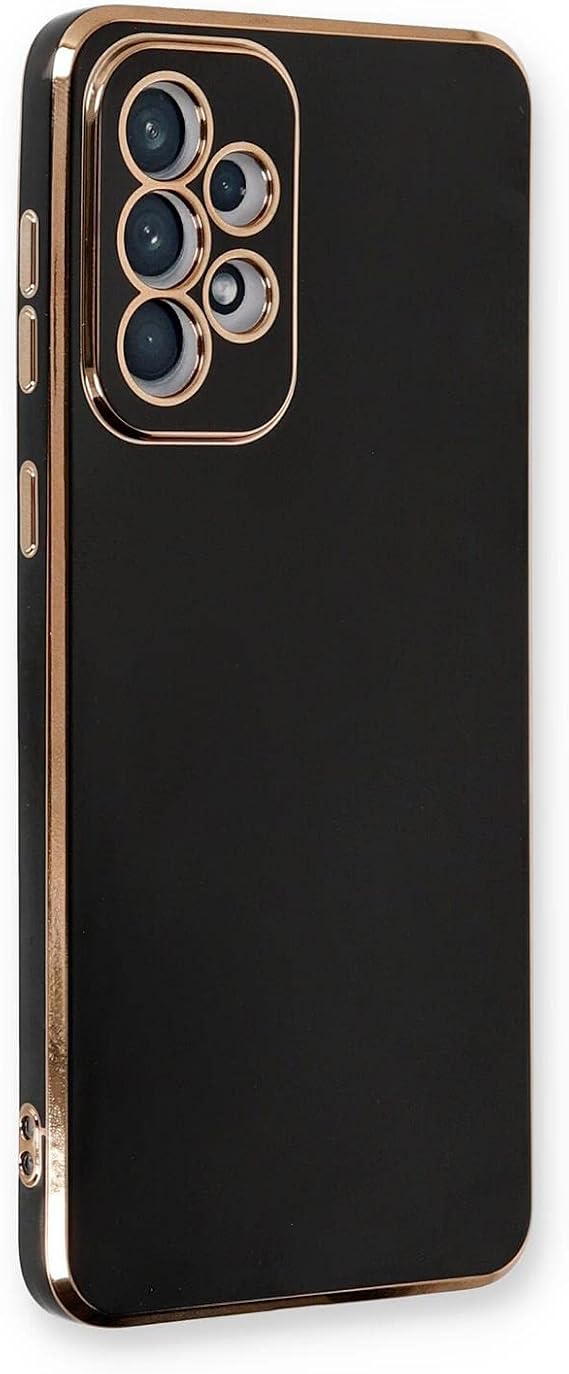 Microsonic Samsung Galaxy A53 5G için Kılıf Olive Plated Siyah [Galaxy A53 5G ile Uyumlu Kılıf - Siyah]