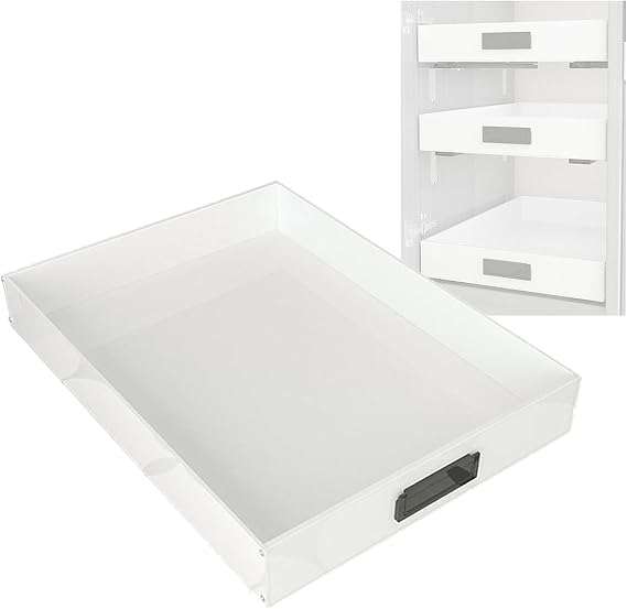 Pull Out Drawers For Cabinets, Shoe Rack Closet Slide Rail Shelf, Kitchen Pantry Bathroom Vanity Drawers Tray, Slide Out Shelves(17.5x50.5cm)