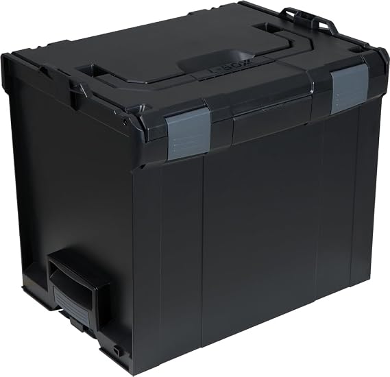 Bosch Sortimo L-Boxx Tool Box Empty in Black Innovative Transport System Compatible with all L-Boxxen