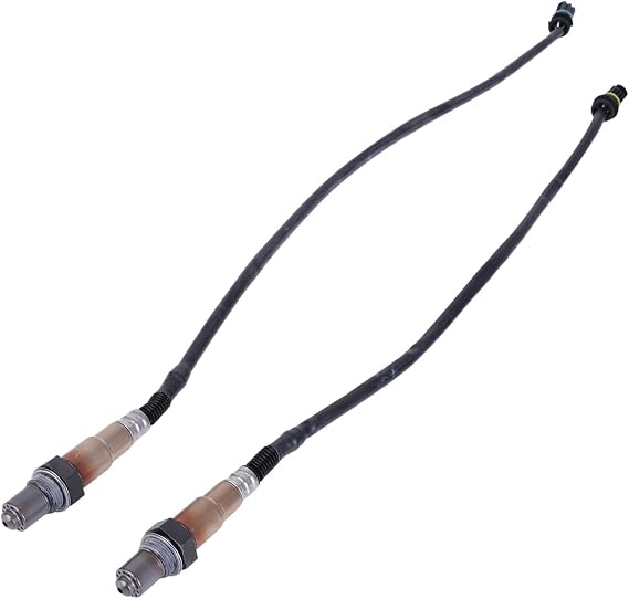 Lambda Sensor Catalytic Converter Oxygen Sensor for BMW N52 N53 N54 E87 E90 E60 E83 E84 E70 E85 Lambda Probe Gas O2 Oxygen Sensor Adapter Replaces 0258010412 Pack of 2