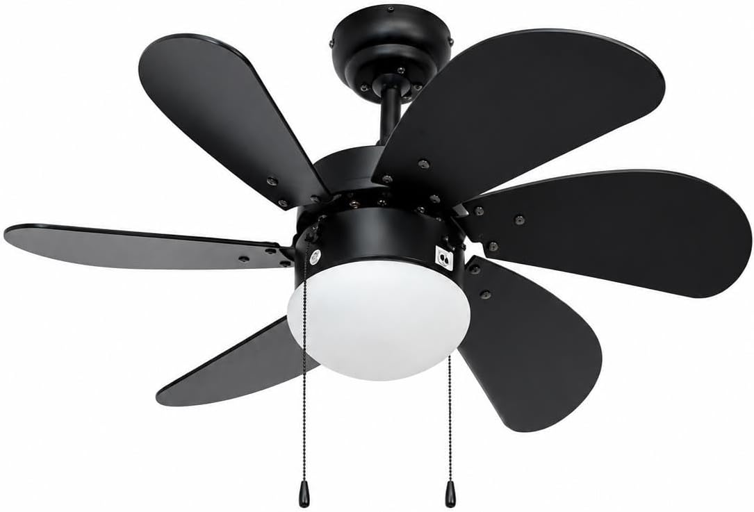 Vanti 30'' 30 W Siyah Ahsap Tavan Vantilator