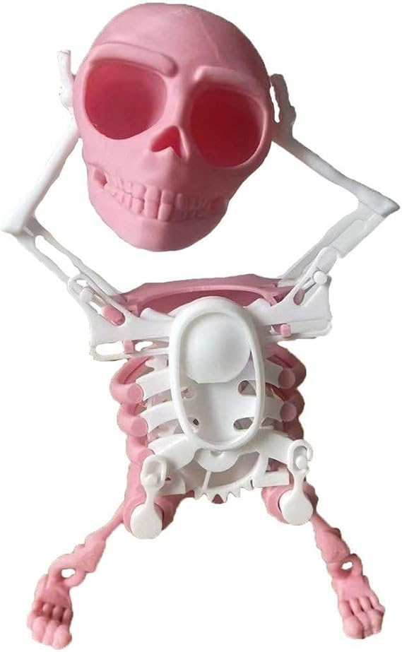 3d Printed Dancing Skeleton Toy |fun Dancing Skull Toy,Amazing Dancing Skeleton Wind Up Skeleton Dancing Toys,Diy Office Desktop Fidget Toys, 3d Dancing Skeleton,Relief Stress Dancing Toys