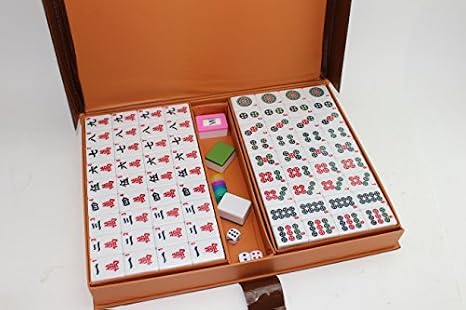 Green - We pay your sales tax Chinese Numbered X-Large Tiles Mahjong Set. 144 Tiles 3.8cm Easy-To-Read Game set/Complete set weighs 5.9kg. Gift/Birthday Mah-Jongg, Mah Jongg, Majiang C12462