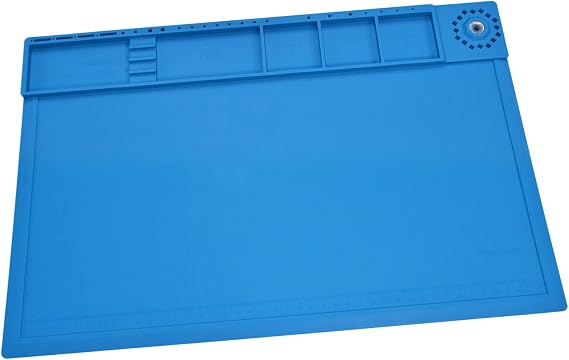 Doyusha Super! Silicone Mat for Hobbies Large Hobby Tools Blue