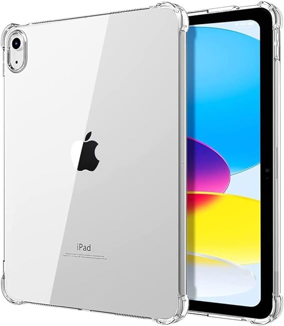 UnDePlus iPad 11.Nesil A16 11inç/10.Nesil 10.9inç ile uyumlu Kılıf Kalem Bölemli Standlı Darbelere Dayanıklı Şeffaf Kapak