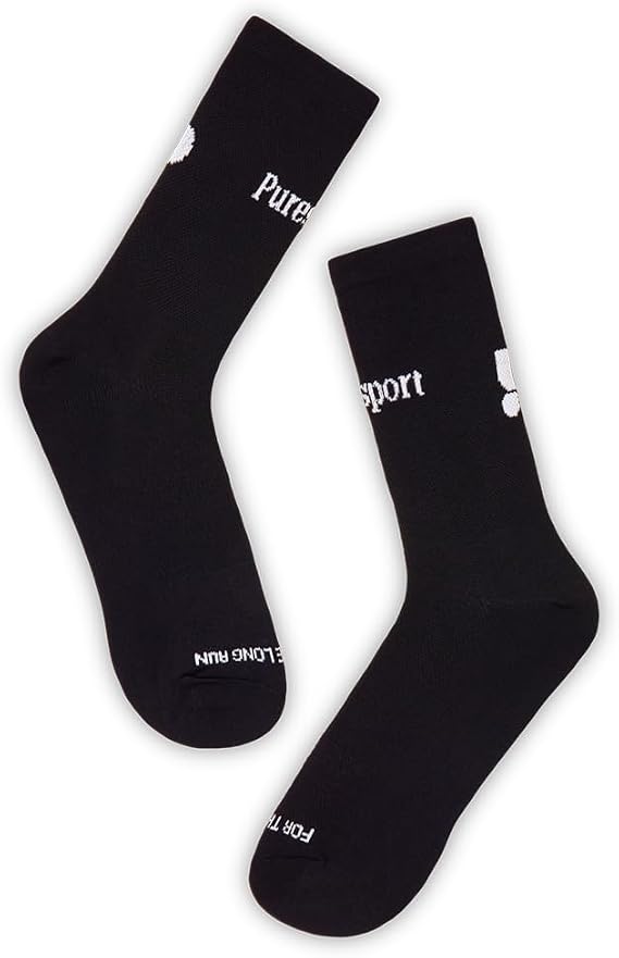 Puresport Performance Running Socks, Moisture-Wicking Training Socks with Subtle Compression for Women & Men, Ideal for Long-Distance Running, Gym & Hyrox