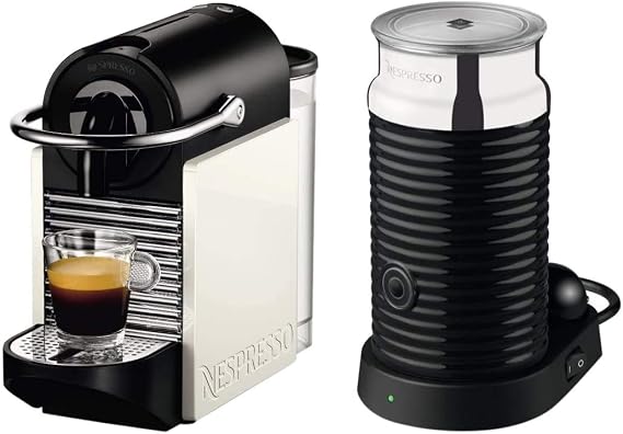 Nespresso Pixie Clips and Aeroccino 3 by Magimix