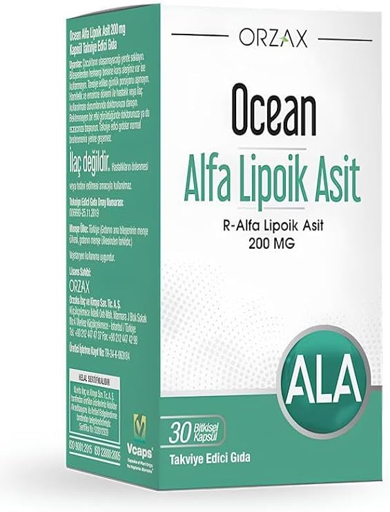 Ocean Alfa Lipoik Asit 30 Bitkisel Kapsül