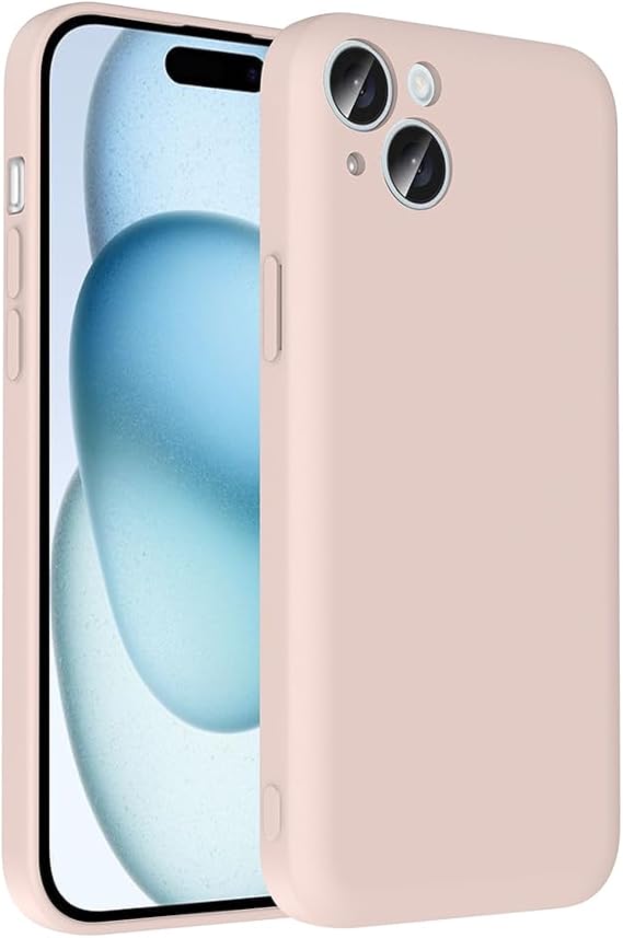 Zore Apple ile uyumlu iPhone 15 Kılıf Kamera Korumalı Kartlık Hazneli Zore Vitra Kapak Pembe