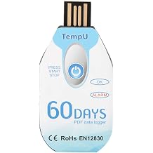 Data Logger, USB Port 10000 Points Temperature Data Logger Temperature Single-Use Data Recorder