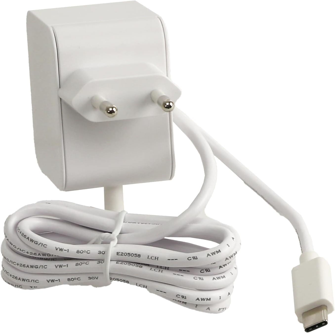 Official Raspberry Pi 5 USB-C 27W Power Supply, USB-C Power Supply, White