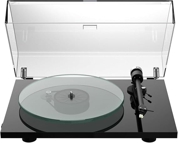 Pro-Ject T2, Audiophile Entry Level Turntable with 1,7kg heavy glass platter, 9” aluminium tonearm and spring-based Anti-Skating, Sumiko Rainier, Made in Europe