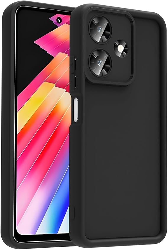 Zore İnfinix ile uyumlu Hot 30İ Kılıf Kamera Korumalı Zore Ananas Kapak Siyah