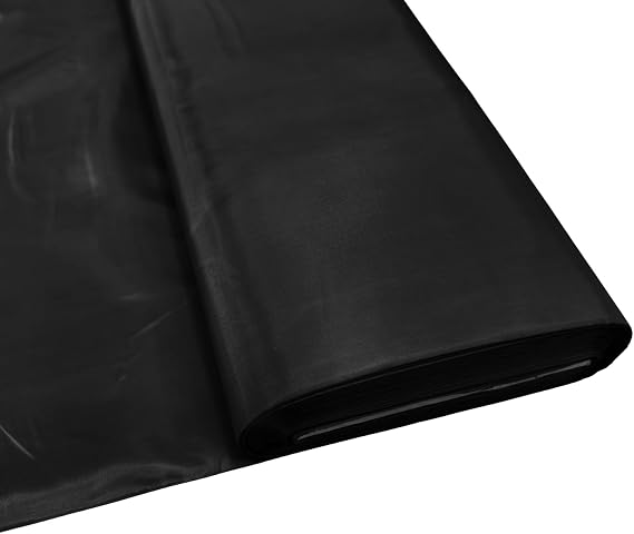 Black Anti Static Polyester Lining Fabric 1 Metre (100cm), 148 cm Wide Lightweight Dressmaking Material for Dresses, Jackets, Coats, Suits & Saris