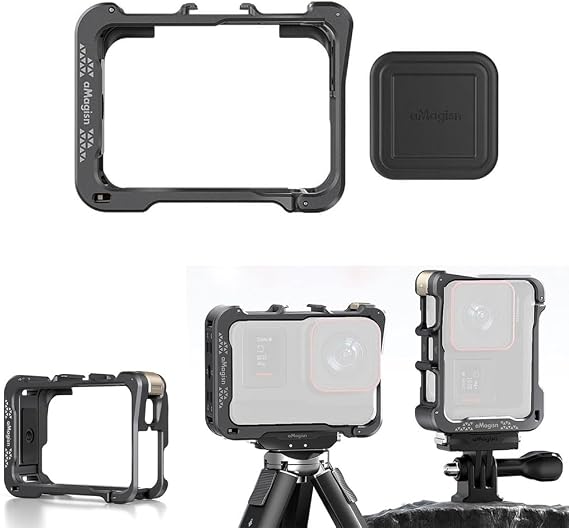 Insta360 Ace Proカメラアクセサリーキット用シリコンレンズキャップスクリーンプロテクター付きアルミニウムメタルフレームケージケースバッグ、Insta360 Aceカメラアクセサリー用保護ケースフレーム