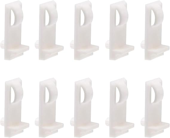 20 Pcs 5.3mm Plastic Shelf Support Pegs for Cabinet Furniture