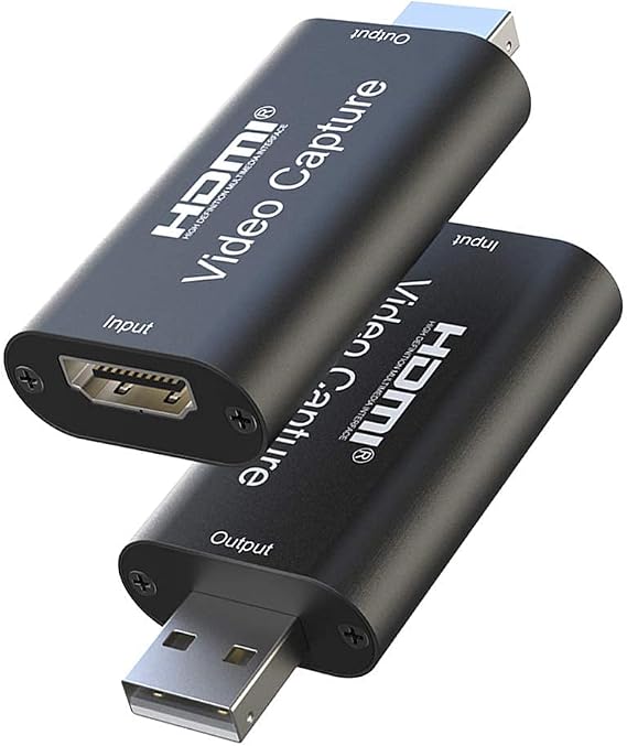 LiNKFOR HDMIキャプチャカード HDMI - USB 2.0 ビデオキャプチャカード 1080P HDレコーダー ゲーム ビデオ ライブストリーミング HD ビデオ 1080P 高解像度 取得 ライブブロードキャスト Windows Mac OS用