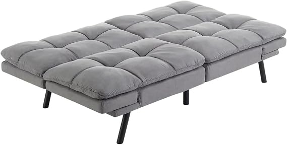 Folding Bed Mainstays Memory Foam Futon Suede Living Room Furniture Sofa Bed Foldable