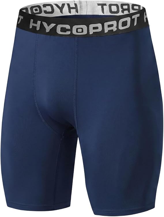 HYCOPROT 1 or 3 Pack Mens Compression Shorts Spandex Sports Underwear Athletic Performance Base Layer Shorts Quick-Drying Tights Leggings Workout Running Active