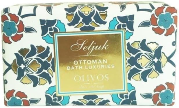 Olivos Hamam Serisi Zeytinyağlı Katı Sabun - Geleneksel Hamam Kokulu Kalıp Sabun - Osmanlı Hamamı Geleneklerinden İlham Alan Doğal Cilt Bakımı, 250 gr (Seljuk)
