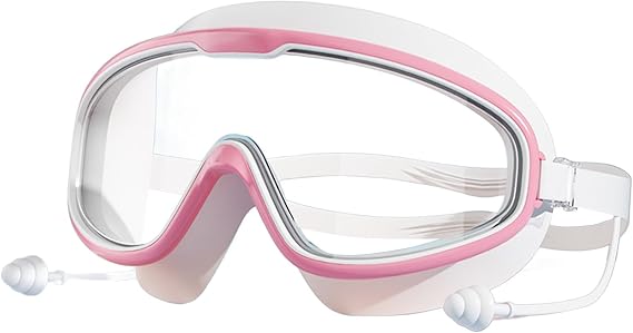 Swim Goggles, Swim Goggles, Wide View Anti-Fog Goggles - Leak UV Protection Swim Glasses, Water Sports Eyewear for Clear Vision