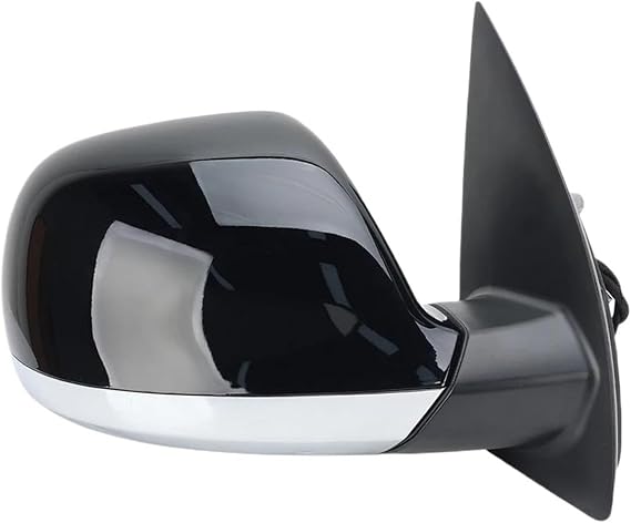Door Wing Rear View Mirror Assy For VW For Amarok 2013-2023 5 Pins Rearview Mirror Manual Folding Heated 10 Holes Interface Side(1pc right Black)